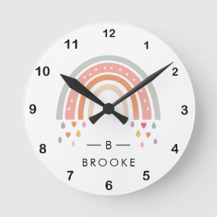 Horloge Ronde Hobo arc-en-ciel