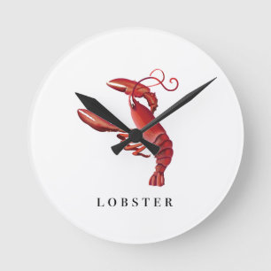 Horloge Ronde Homard
