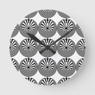Horloge Ronde Homme de Tohono O'odham dans l'HORLOGE de