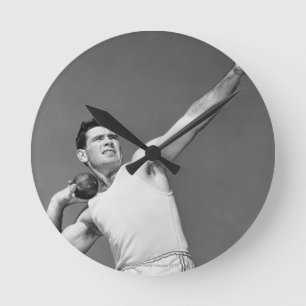 Horloge Ronde Homme jetant Shotput