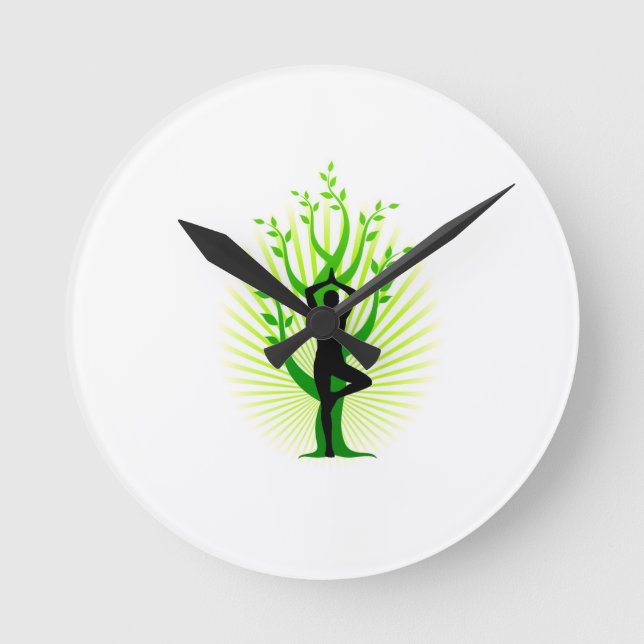 Horloge Ronde horloge, yoga (Recto)