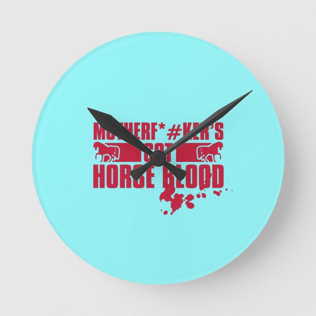 Horloge Ronde Horseblood (Recto)