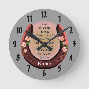 Horloge Ronde Horseshoe de Serenity