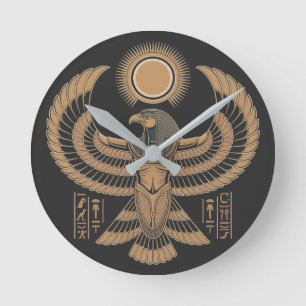Horloge Ronde Horus, œil du Soleil