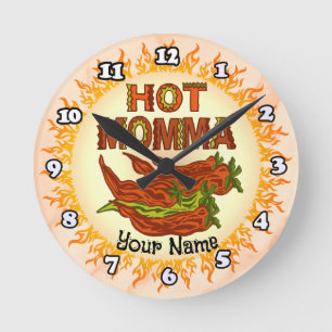 Horloge Ronde Hot Momma