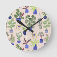Houseplants Cactus Succulent Motif rose pâle