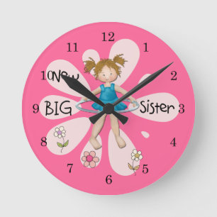 Horloge Ronde Hula Hoop Nouvelle grande soeur