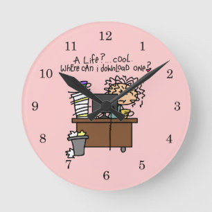 Horloge Ronde Humour de la vie de téléchargement