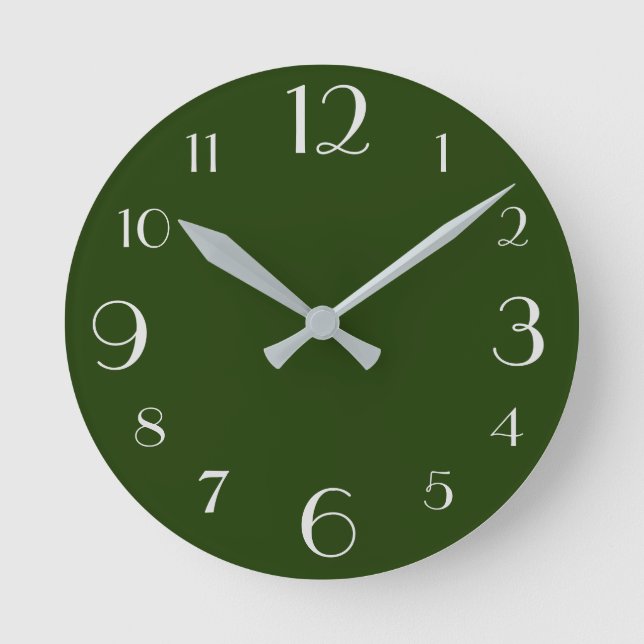 Horloge Ronde Hunter Green (Recto)