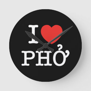 Horloge Ronde I coeur (amour) Pho