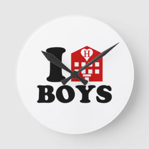 Horloge Ronde I Love Hotel Boys
