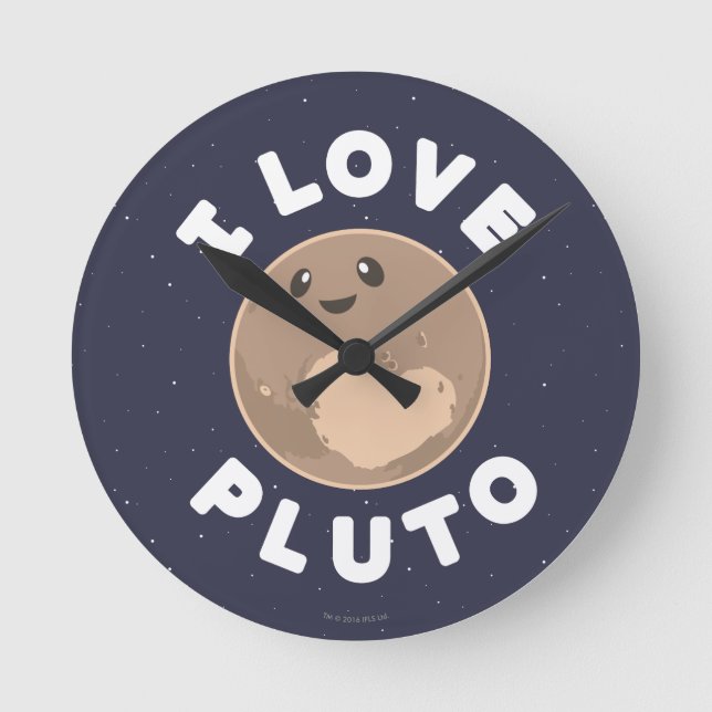 Horloge Ronde I Love pluton (Recto)