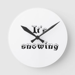 Horloge Ronde il neige