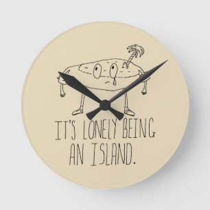 Horloge Ronde Île de bande dessinée