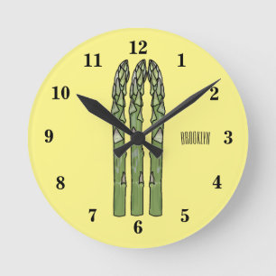 Horloge Ronde Illustration d'Asparagus