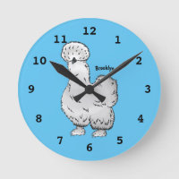 Illustration de la caricature du poulet Silkie