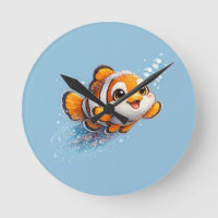 Illustration de poisson-clown heureux dans la vie