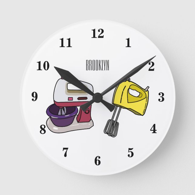 Horloge Ronde Illustration du mixer (Recto)