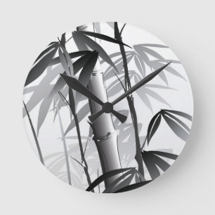 Horloge Ronde Illustration d'une peinture orientale de style