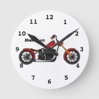 Illustration motocyclette de style hélicoïdal