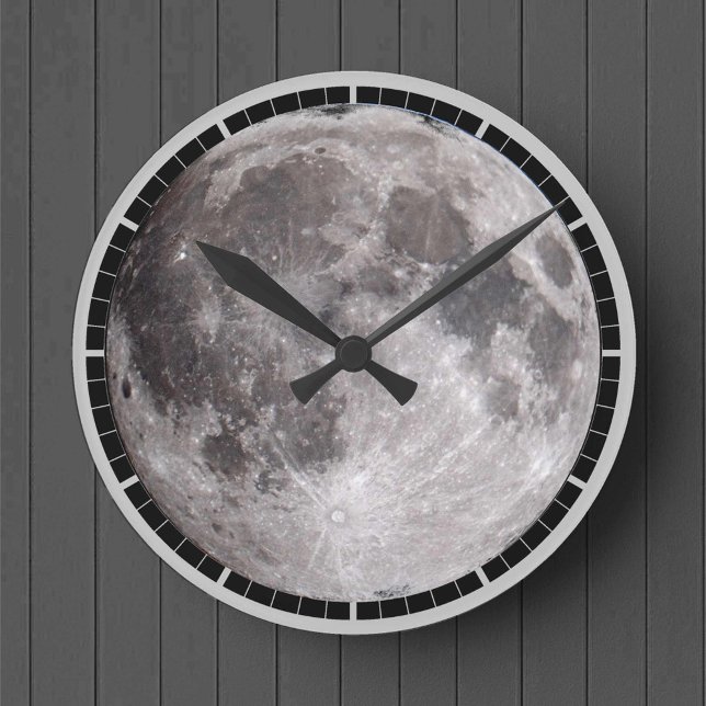 Horloge Ronde Image d'astronomie de Pleine lune (Créateur téléchargé)