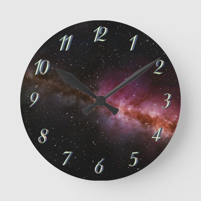 Horloge Ronde Image de l'horloge murale de l'univers (Recto)