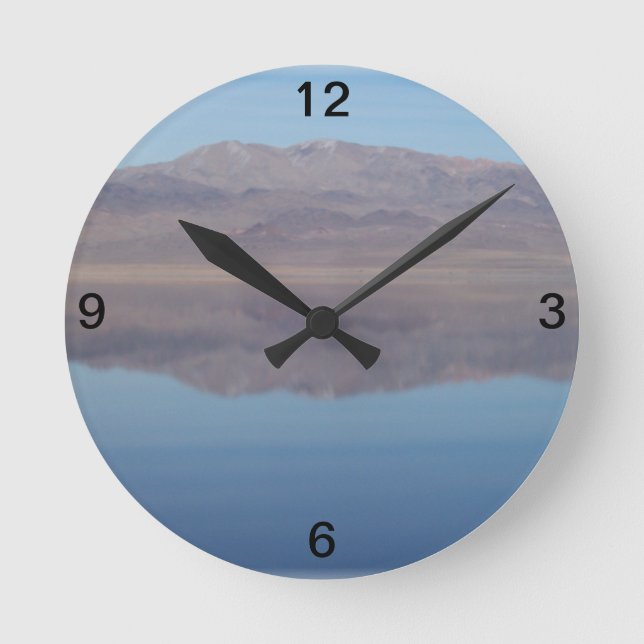 Horloge Ronde Image miroir du lac Walker (Recto)