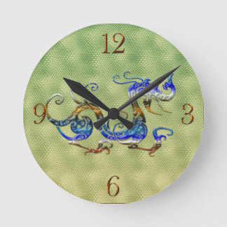 Horloge Ronde Imaginaire chinois Dragon Art Designer Cadeau Horl
