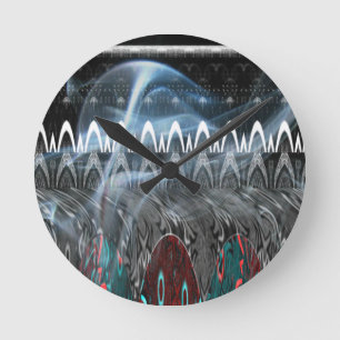 Horloge Ronde Impression artistique Abstraite remarquable