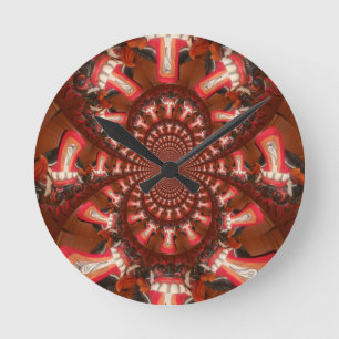 Horloge Ronde Impression d'art de langue kaléidoscope/Graphique