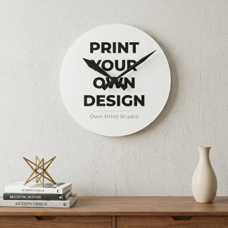 Horloge Ronde Impression personnalisée | Impression de mon propr