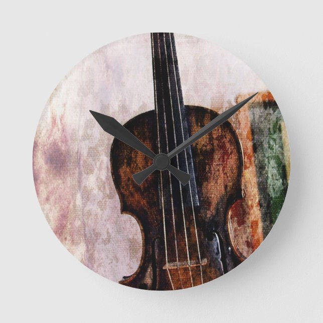 Horloge Ronde impressionism musical instrument Fiddle violin (Recto)
