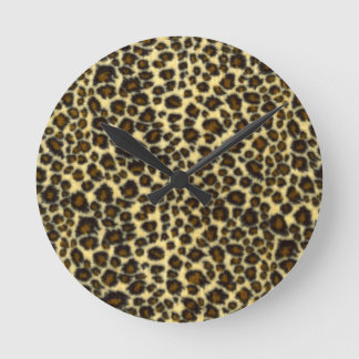 Horloge Ronde Imprimé léopard
