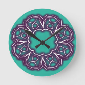 Horloge Ronde Imprimés Kaleidoscope