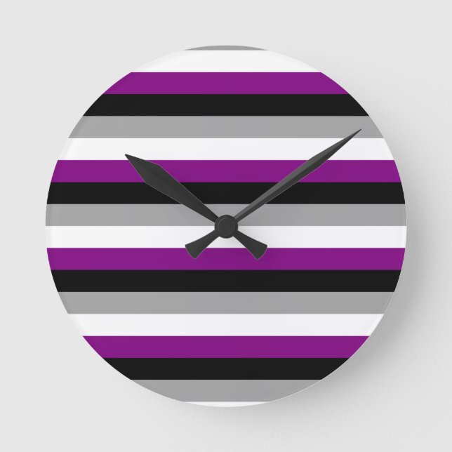 Horloge Ronde Indicateur de fierté sexuelle (Recto)