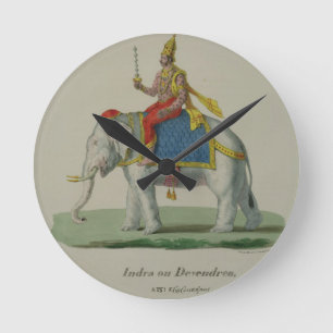 Horloge Ronde INDRA, gravé par Marlet et cie (litho de couleur)