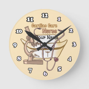 Horloge Ronde Infirmière de soins cardiaques cool