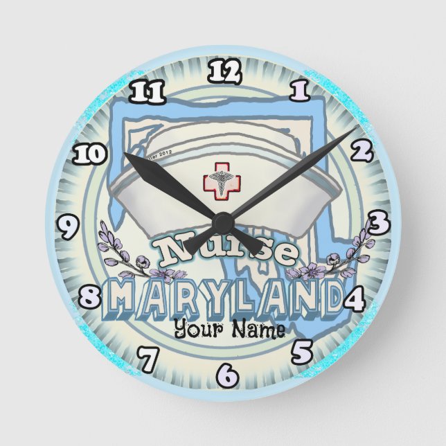 Horloge Ronde Infirmière du Maryland (Recto)