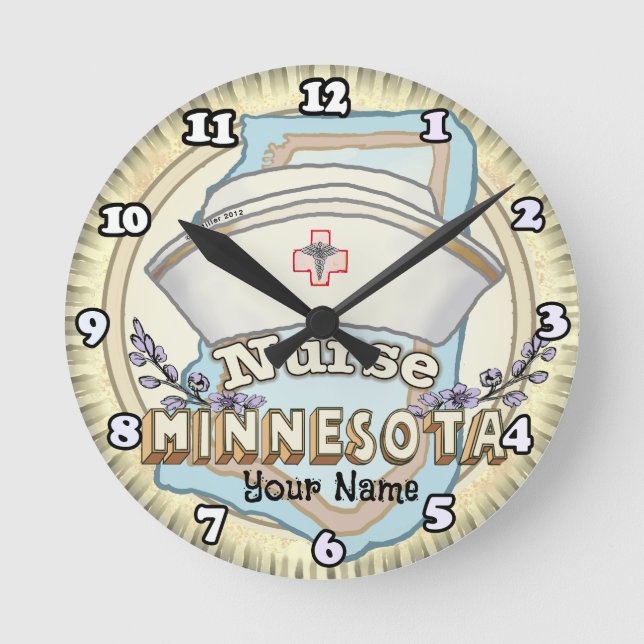 Horloge Ronde Infirmière du Minnesota (Recto)