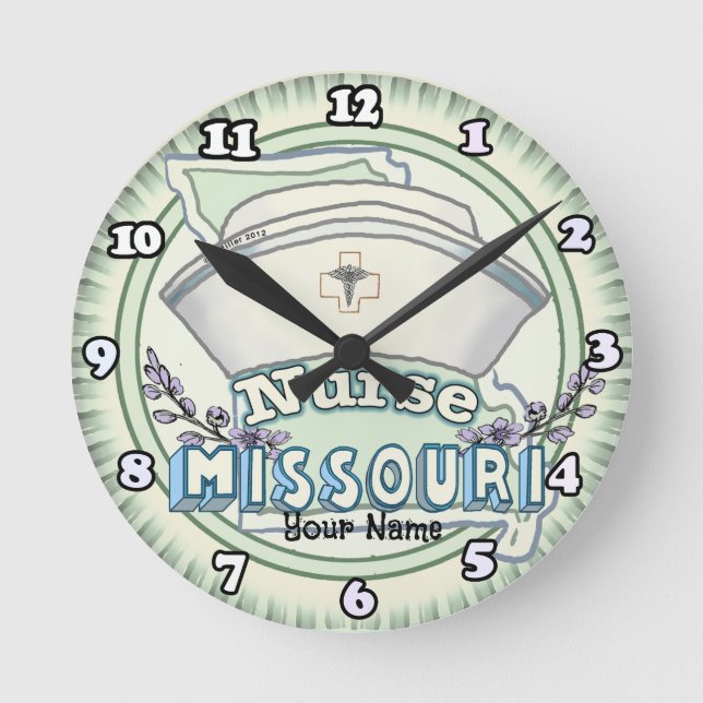 Horloge Ronde Infirmière du Missouri (Recto)
