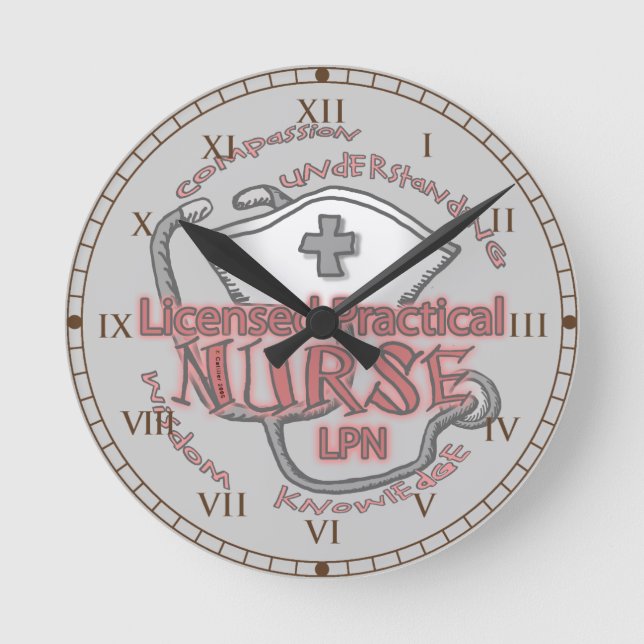 Horloge Ronde Infirmière LPN Axiom (Recto)