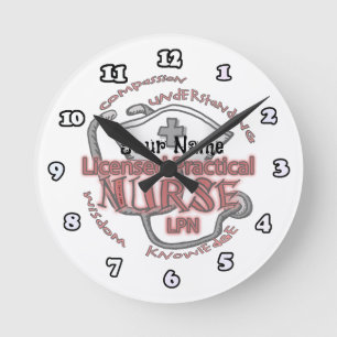 Horloge Ronde Infirmière LPN Axiome