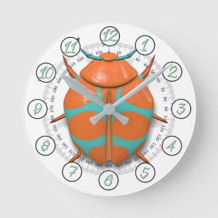 Horloge Ronde insecte insecte insecte insecte cocu