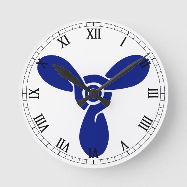 Horloge Ronde Insigne de rangement (Recto)