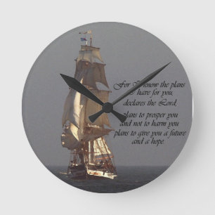 Horloge Ronde Inspiration de chrétien d'écriture sainte de bib