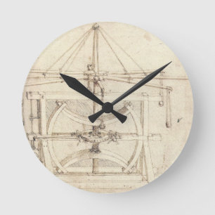 Horloge Ronde Invention Leonardo