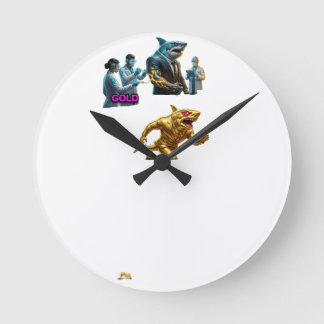 Horloge Ronde Italian Brainrot Spaghetti Glitch | Viral