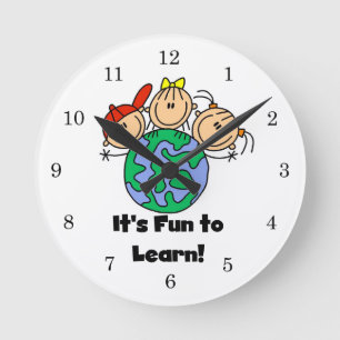 Horloge Ronde It's Fun to Learn