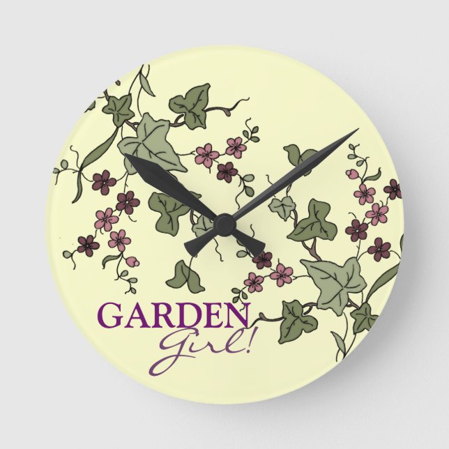 Horloge Ronde Ivy anglais (Recto)