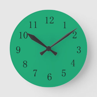 Horloge Ronde Jade Green Clock